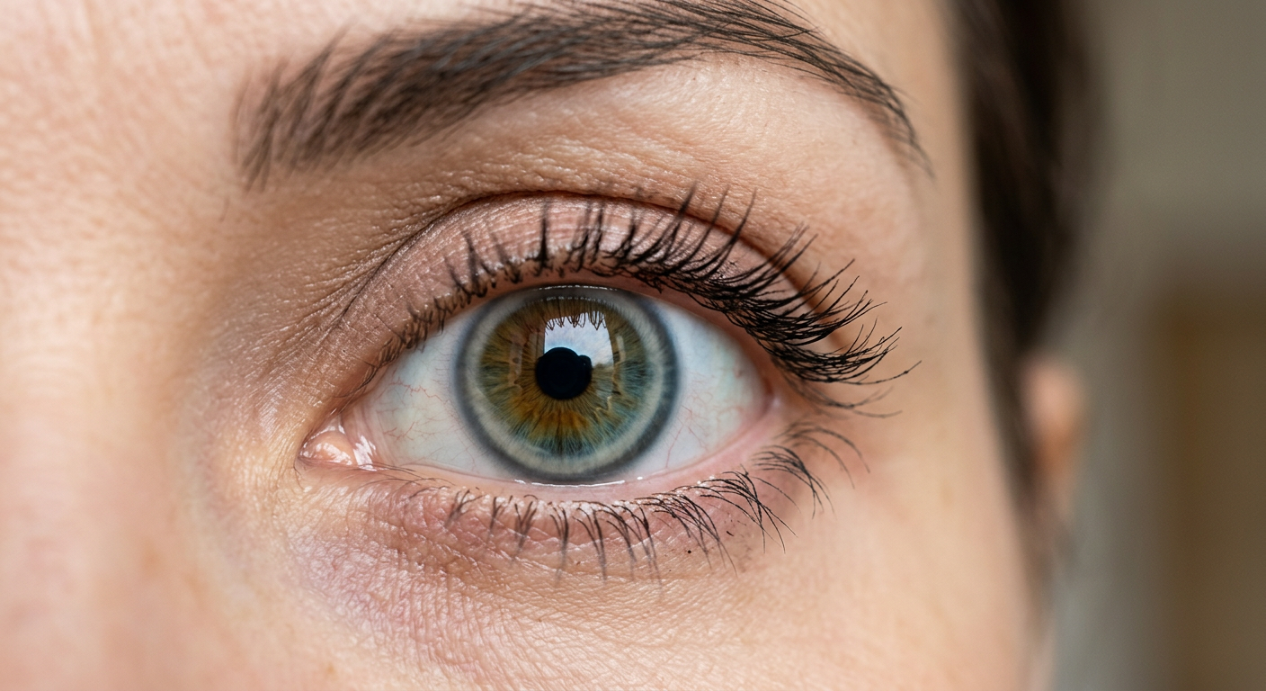 Bild eines Auges mit Arcus lipoides